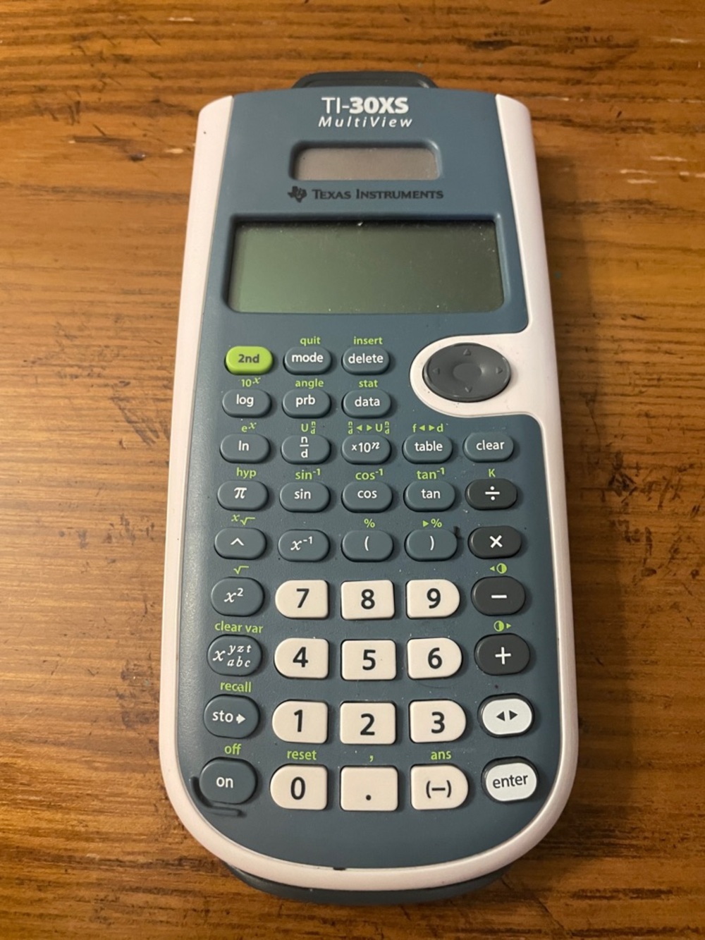 Texas Instruments TI-30XS MultiView Scientific Calculator - Slate Blue and White